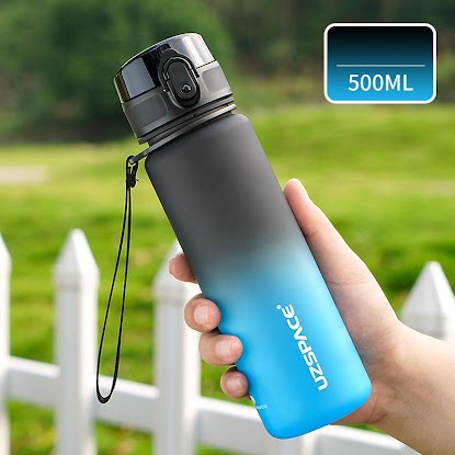 Sports Bottle - 500ml Black/Blue $16.80