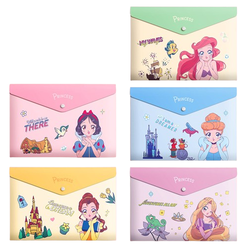 Button folders (Set of 5) - Princess $4.99