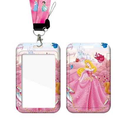 Card holder & lanyard - Sleeping Beauty $2.20