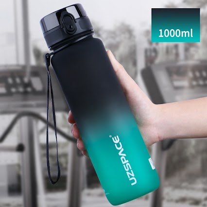 Sports Bottle - 1000ml Black/Green $23.80