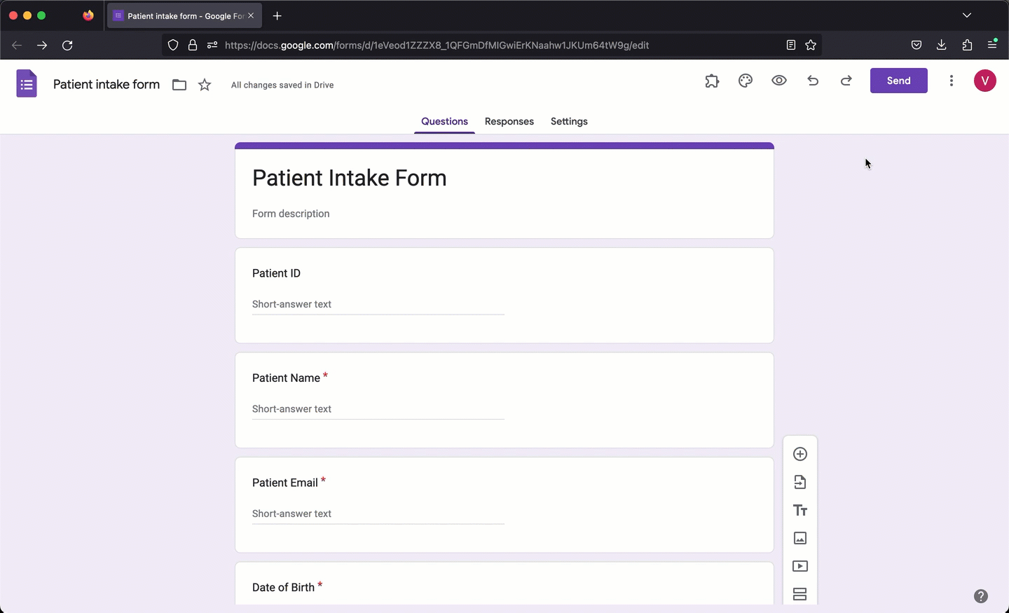 Google Forms allows you to pre-populate answers before sharing it with your users. You can use the Get pre-filled link option in Google Forms to generate a prefill link.