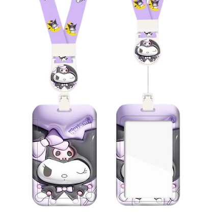 Card holder & lanyard - 3D Kuromi $2.20