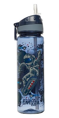 Smiggle 650ml Bottle - SS28 Blue Astronaut (RSP $24.95) GB Price $14.48