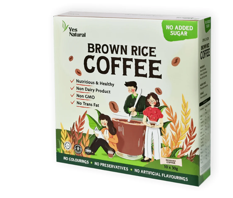 Yes Natural Brown Rice Coffee (No Added Sugar) 无糖咖啡