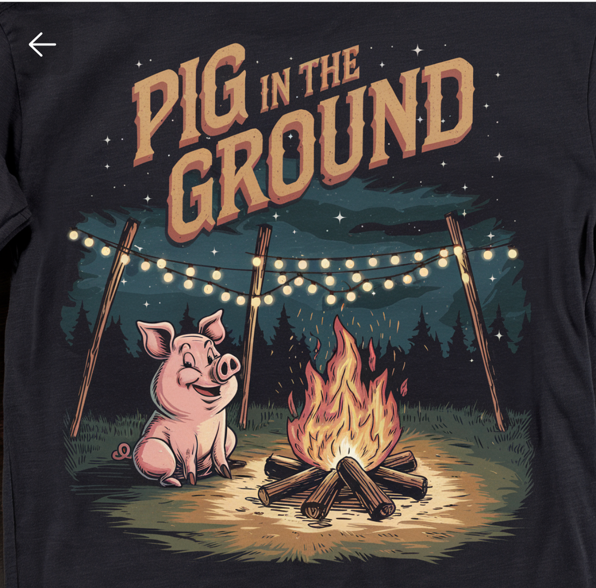 PIG Design (Colors of shirt/design may vary from shown) (back/front)