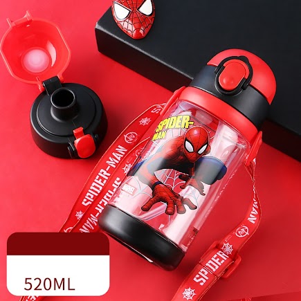 Dual caps water bottle - Spiderman $11.90