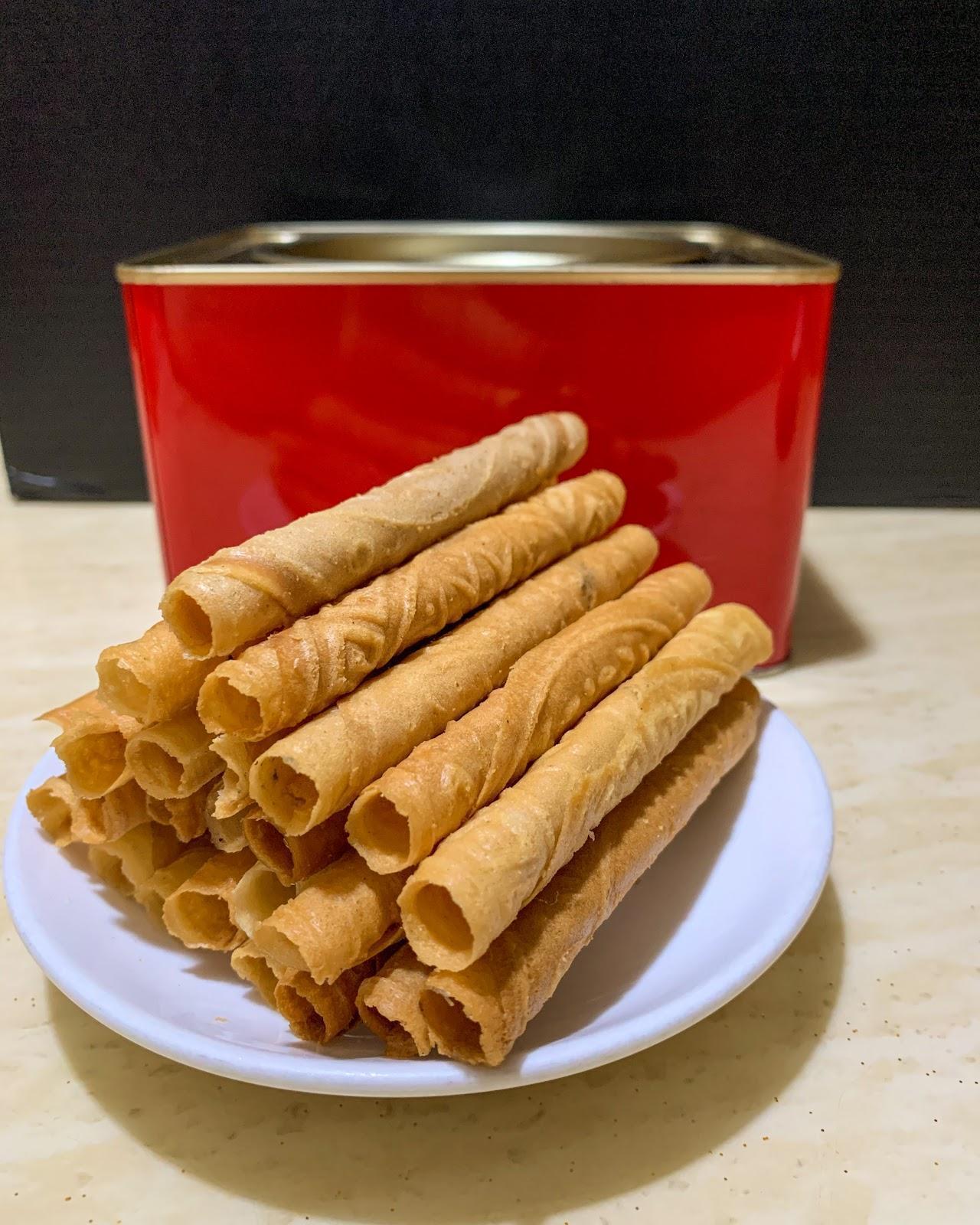 Red Tin Love Letter (Small Roll)  鸡蛋卷（小卷）500g  ***SOLD OUT***