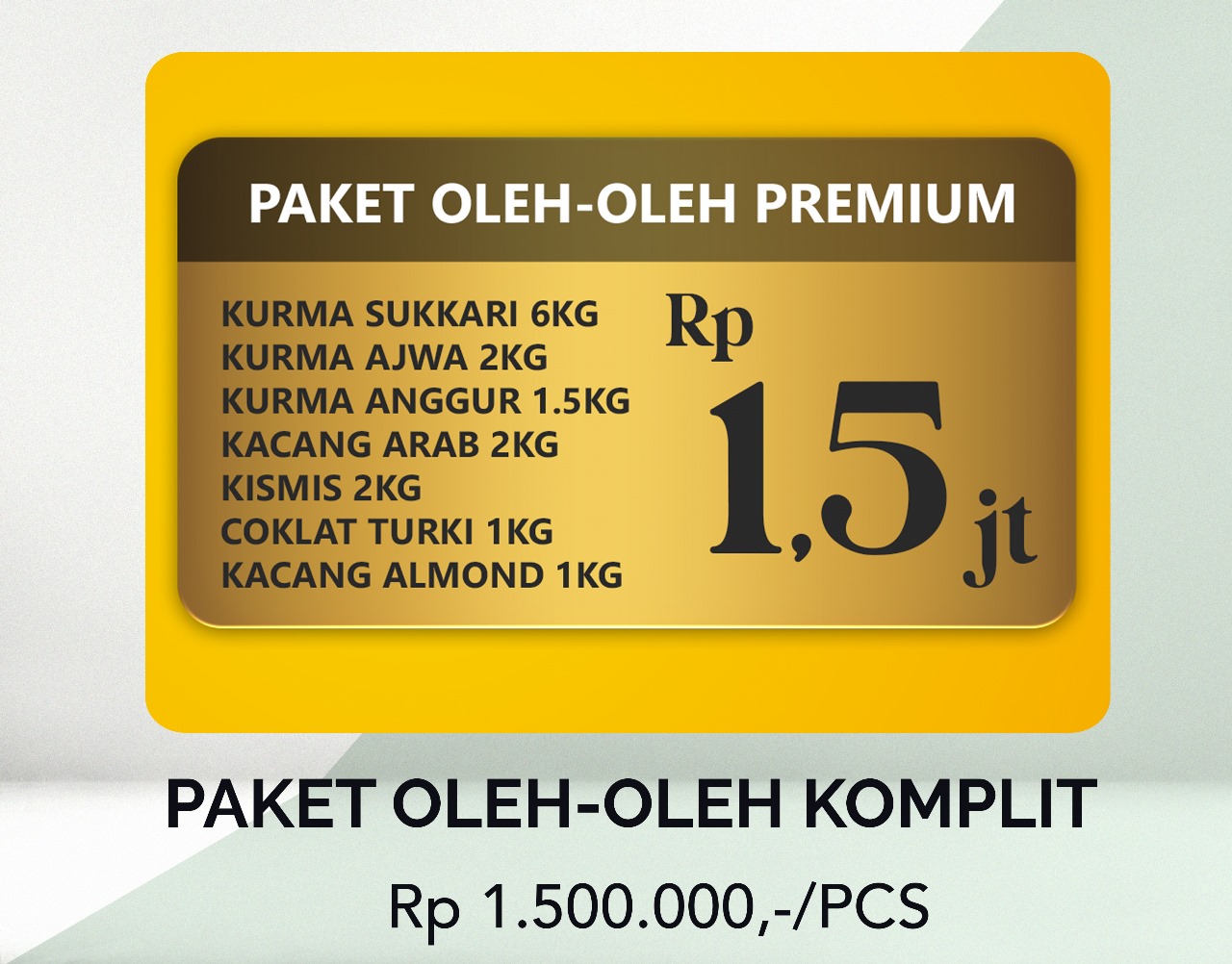 PAKET KOMPLIT 1,5 JUTA / PCS