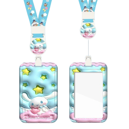 Card holder & lanyard - 3D Cinnamoroll $2.20