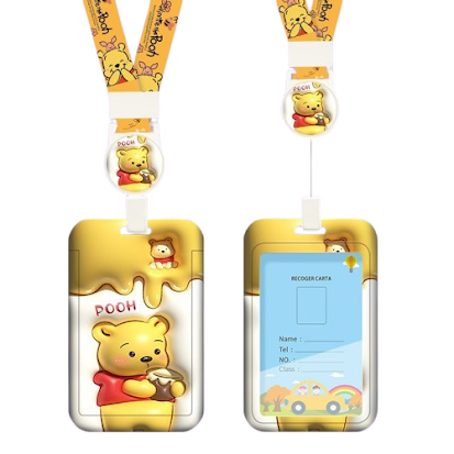 Card holder & lanyard - 3D Pooh $2.20