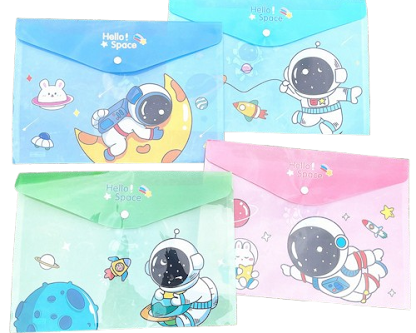 Button folders (Set of 4) - Astronauts $4.20