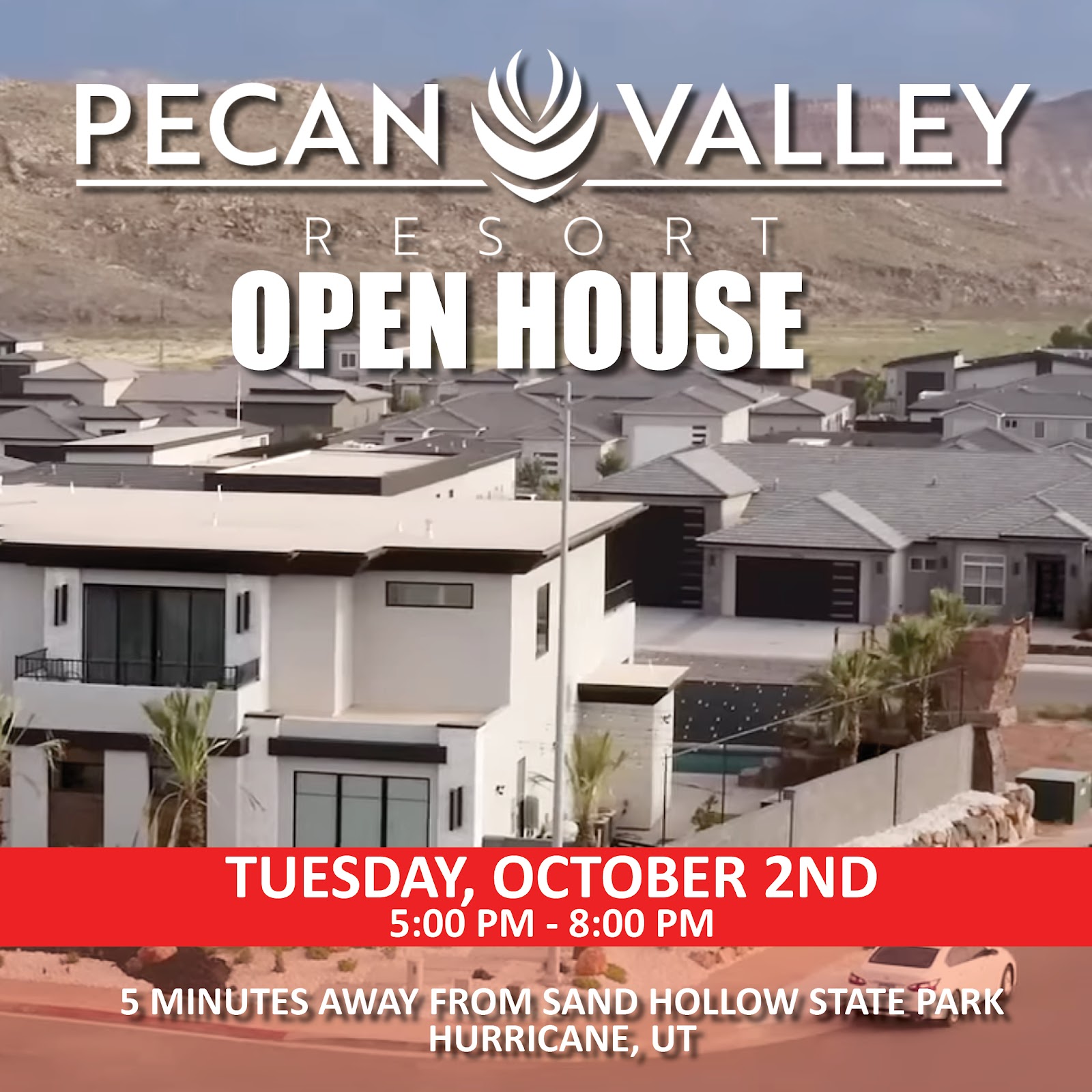 EARN ADDITIONAL DRAWING ENTRIES FOR ATTENDING THE OPEN HOUSE AT PECAN VALLEY RESORT
TUESDAY, OCT 1ST 5:00-8:00PM (Open to the Public)