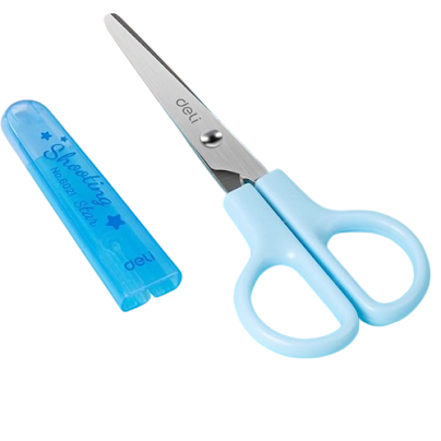 Metal scissors with cover - Blue $1.28