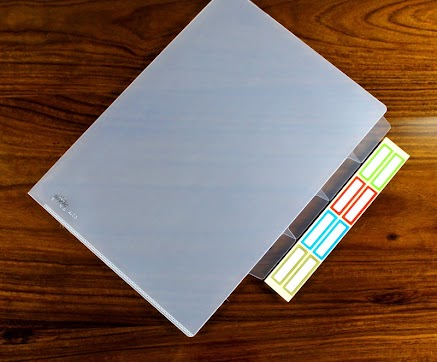 L-shape folders with Index (set of 2) - White $3.89