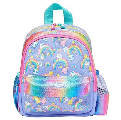 Smiggle Toddler Bag - C9 Light Purple Rainbows (RSP $44.95-54.95) GB Price $26.97