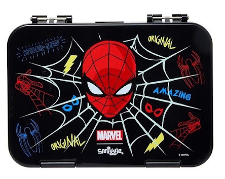 Smiggle Bento Lunchbox - LB11 Black Spiderman (RSP $49.95-52.95) GB Price $29.97