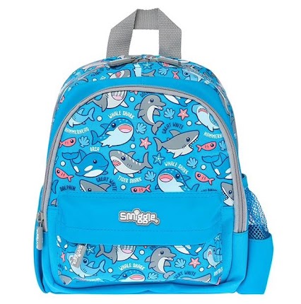 Smiggle Toddler Bag - C13 Light Blue Shark (RSP $44.95-54.95) GB Price $26.97