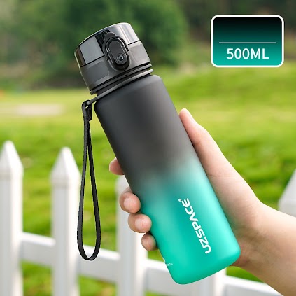 Sports Bottle - 500ml Black/Green $16.80