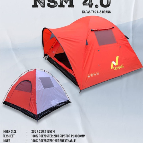 *Tenda medium ( Kapasitas 4-5 orang)