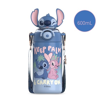 3D Cartoon 600ml thermal flask - Stitch $17.99