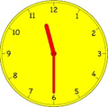 9.  Look at the picture below!
What time is it?