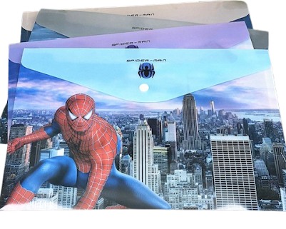 Button folders (Set of 4) - Spiderman $4.20