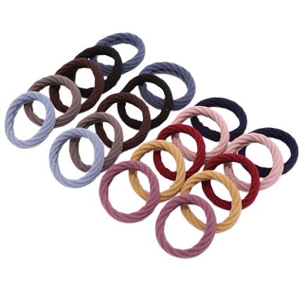 Large thick elastic hair ties (pack of 20) - mixed colours $1.48