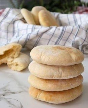 Pan Pita 50/50 Harina blanca Convencional y Kamut  (Pita bread 50/50 conventional white flour and Kamut whole flour)