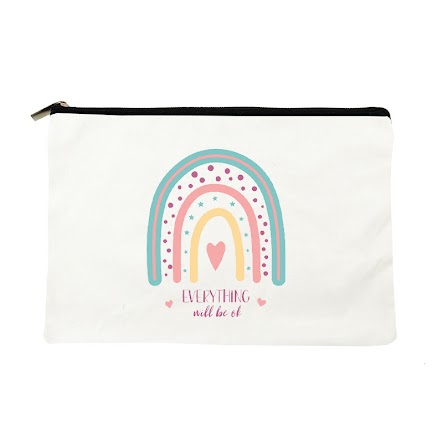 Pouch - R15 Rainbow with words $3.48