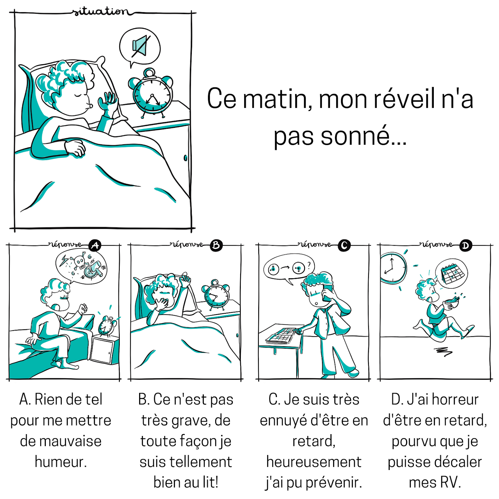 Ce matin, mon réveil n'a pas sonné...