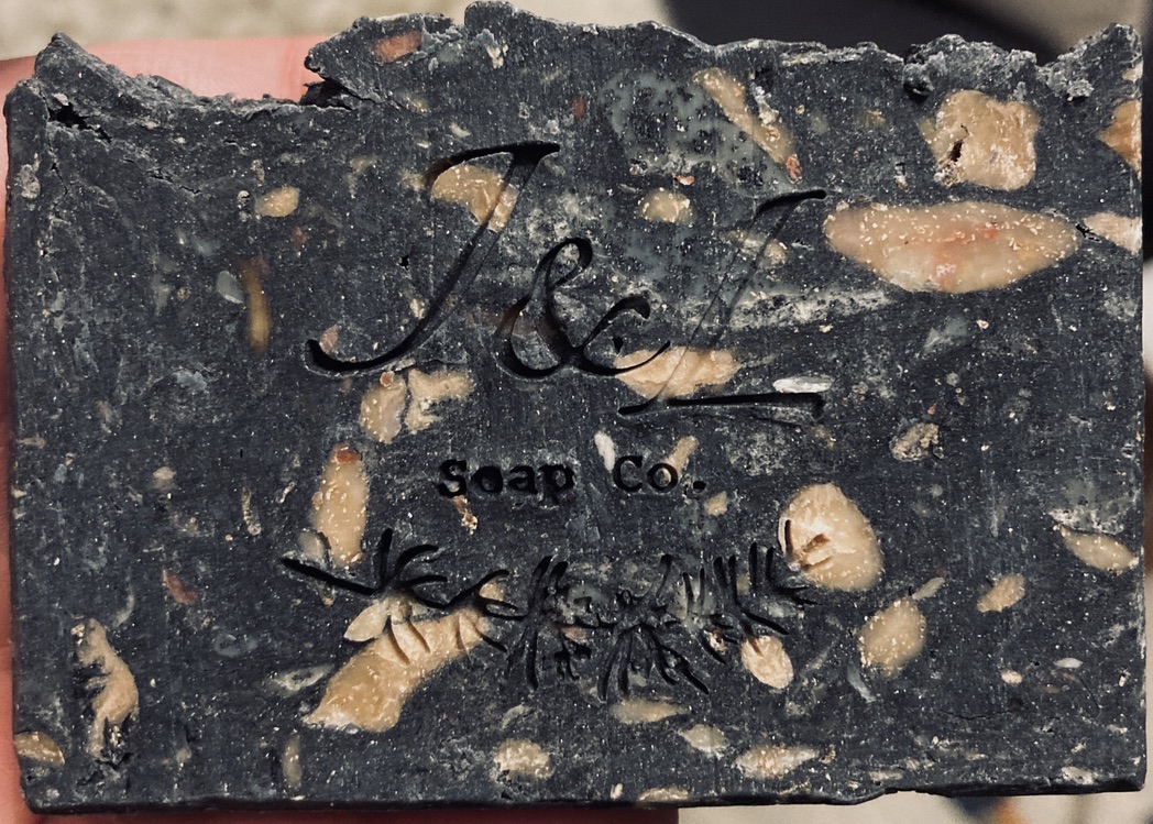 Hot process activated charcoal bar