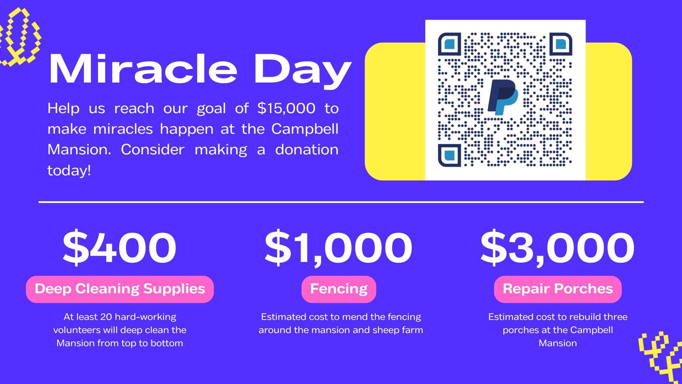 Can you make a financial gift to Miracle Day?