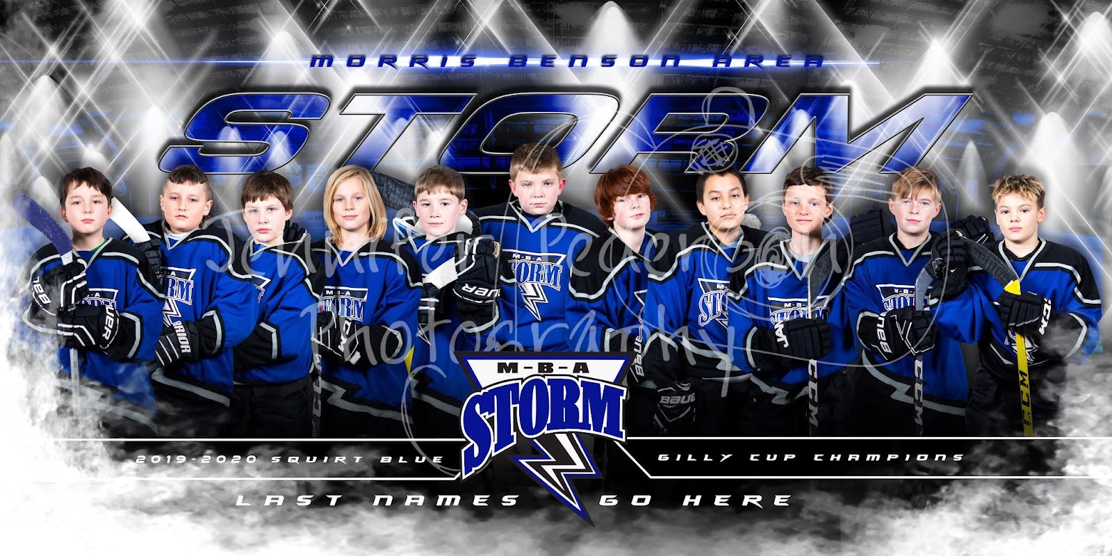 12x36 Boy (Only) Team Poster (Photo shown is just an example and does not represent the actual poster) 