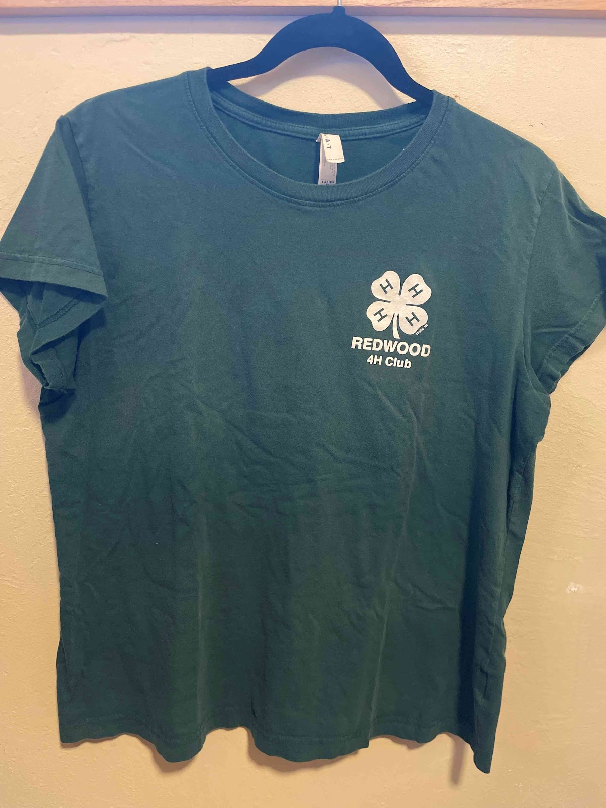 Ladies Scoopneck T-Shirt - Forest Green- $16 - Left Pocket