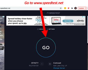 Conduct an Internet Speed Test