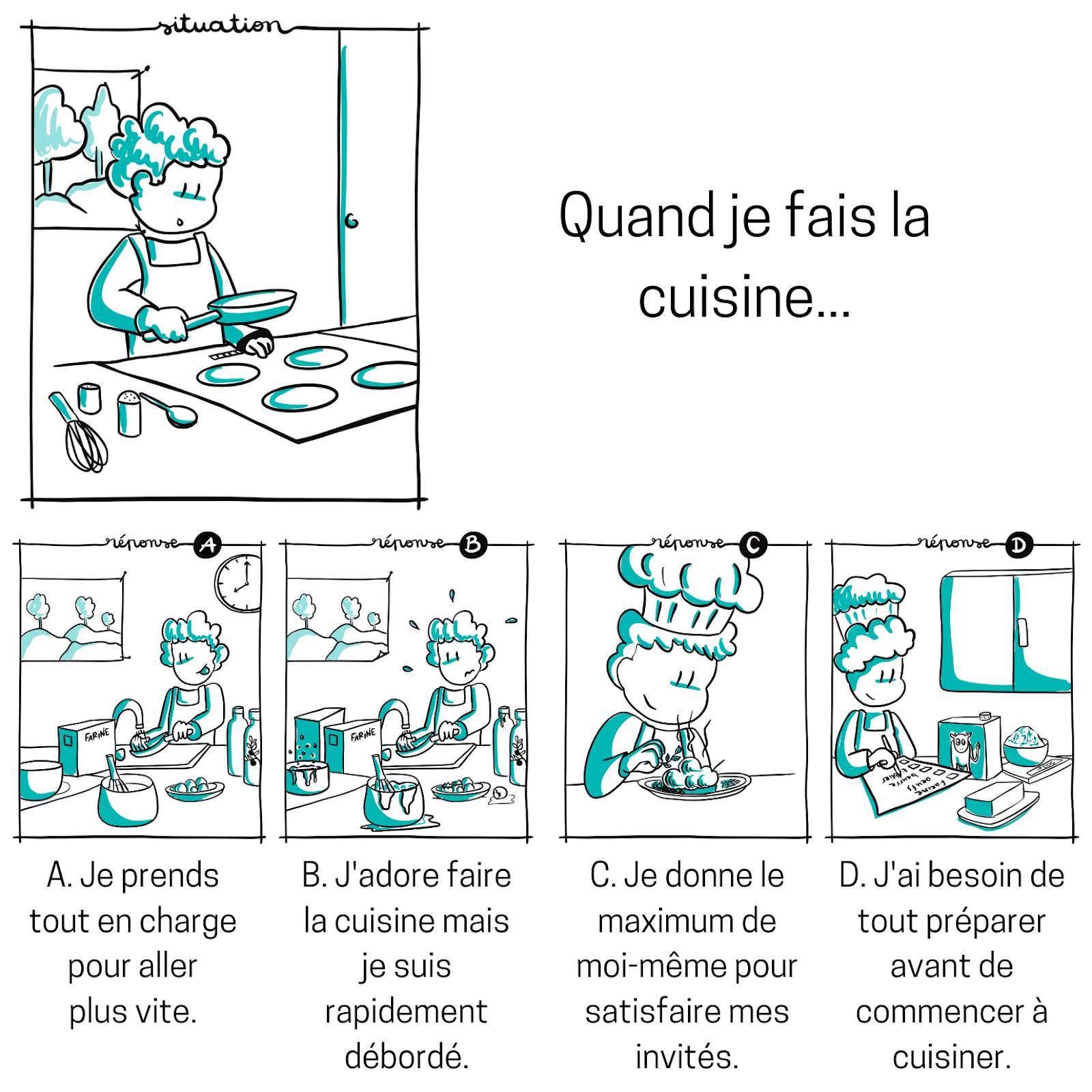 Quand je fais la cuisine...