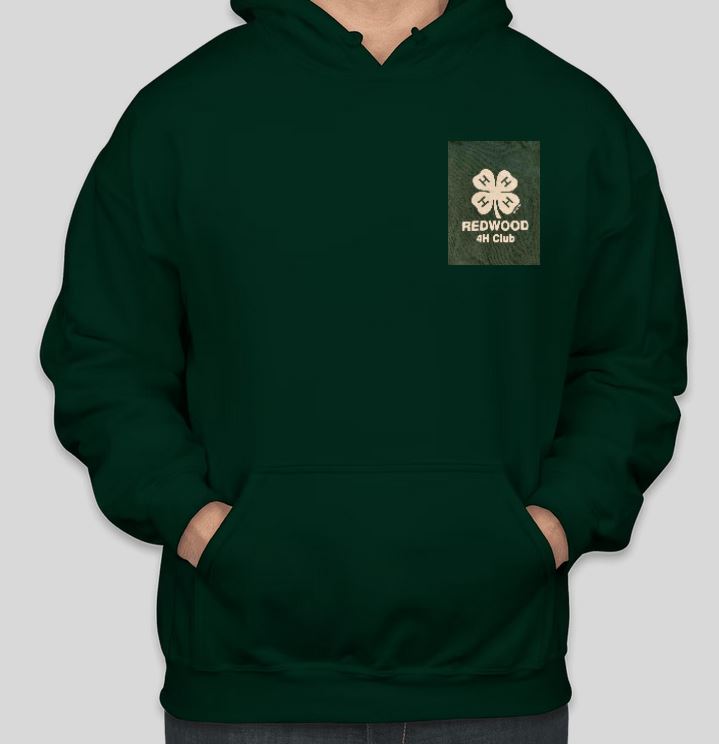 Youth Pullover Hoodies - Forest Green - $28 - Left Side Pocket