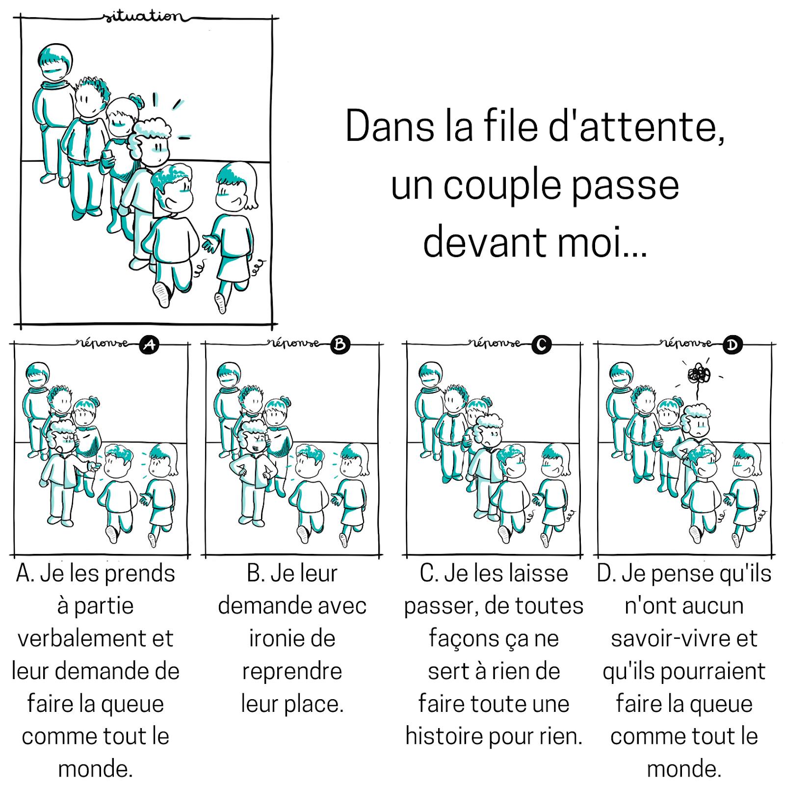 Dans la file d'attente...