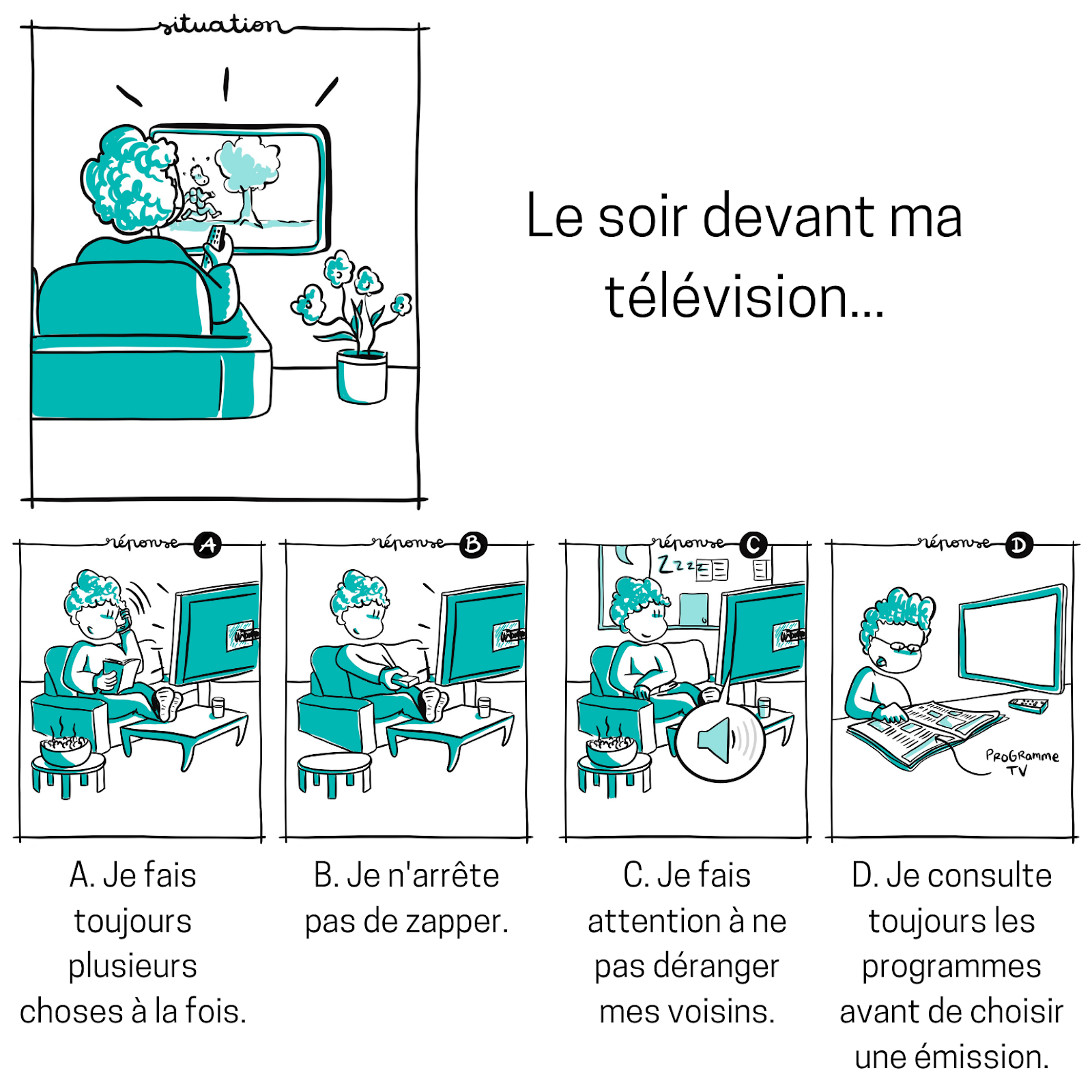 Le soir devant ma télévision...