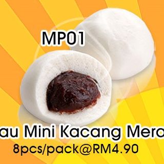 MP01 - PAU MINI KACANG MERAH (8pcs)