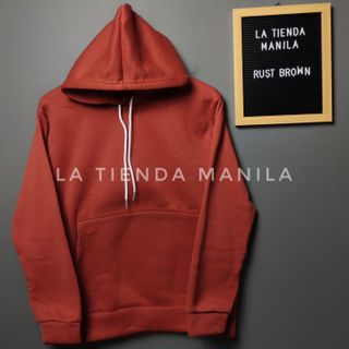 RUST BROWN HOODIE JACKET 