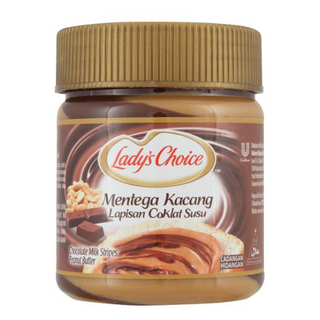 Lady's Choice Chocolate Milk Stripes Peanut Butter 175g