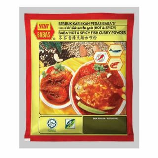 Rempah Kari Ikan Pedas BABAS / BABAS Hot Spicy Fish Curry Powder 250gm