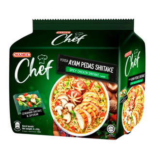 Mamee Chef Spicy Chicken Shiitake 4X 72G