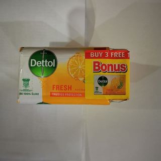 Sabun Mandi Dettol Fresh 4 X 100G