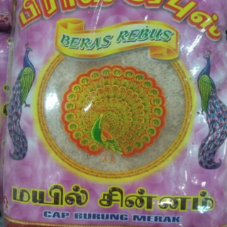 Beras Rebus Merak 10kg