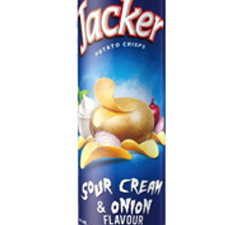 Jacker Potato Crisps Sour Cream  & Onion 150G