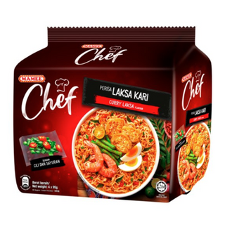 Mamee Chef Curry Laksa 4X 80G