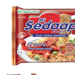 MI SEDAAP SAMBAL GORENG FLAVOR CHILLI NOODLE (5 X 88G)