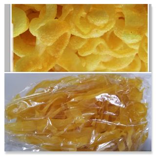 မုန့်ကြွပ်အဝါ  160g  - Dried Yellow Noodle Crackers -Mont Kyauk 